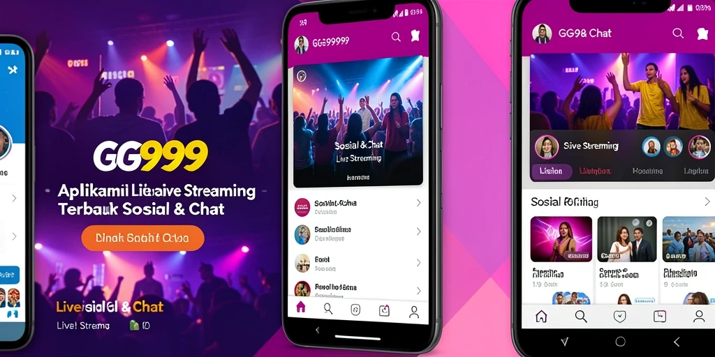 Antarmuka utama GG999 saat melakukan Live Streaming.