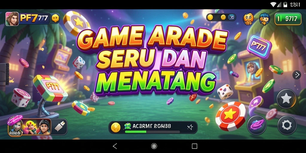 Screenshot utama PF777 menampilkan antarmuka bermain yang dinamis dan menarik.