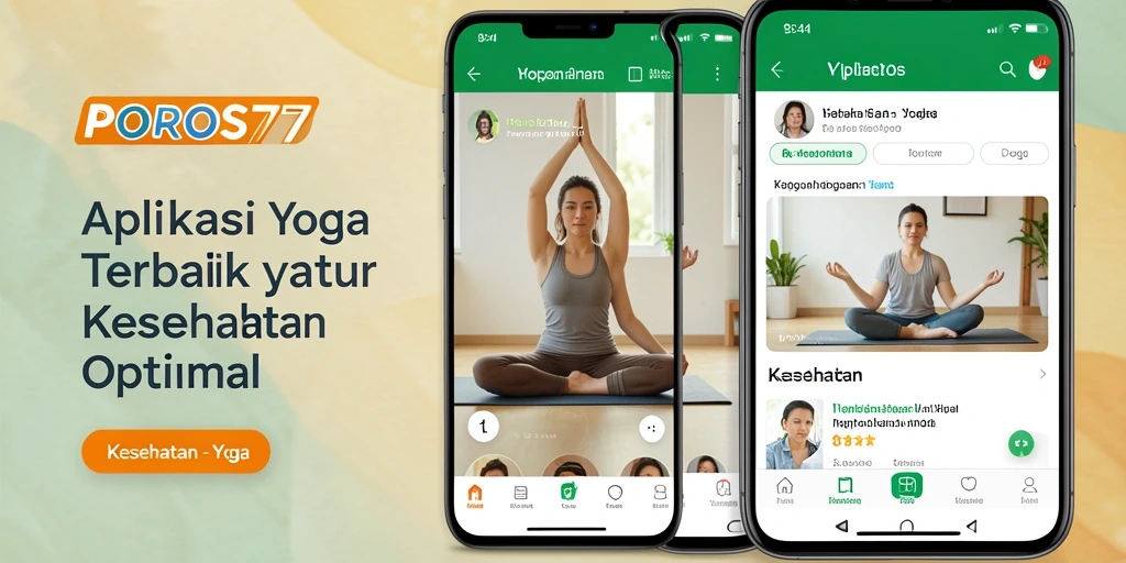 Antarmuka POROS77 yang user-friendly untuk latihan Yoga.