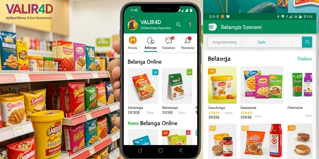 Antarmuka pengguna VALIR4D yang simpel dan menarik untuk Belanja Online.